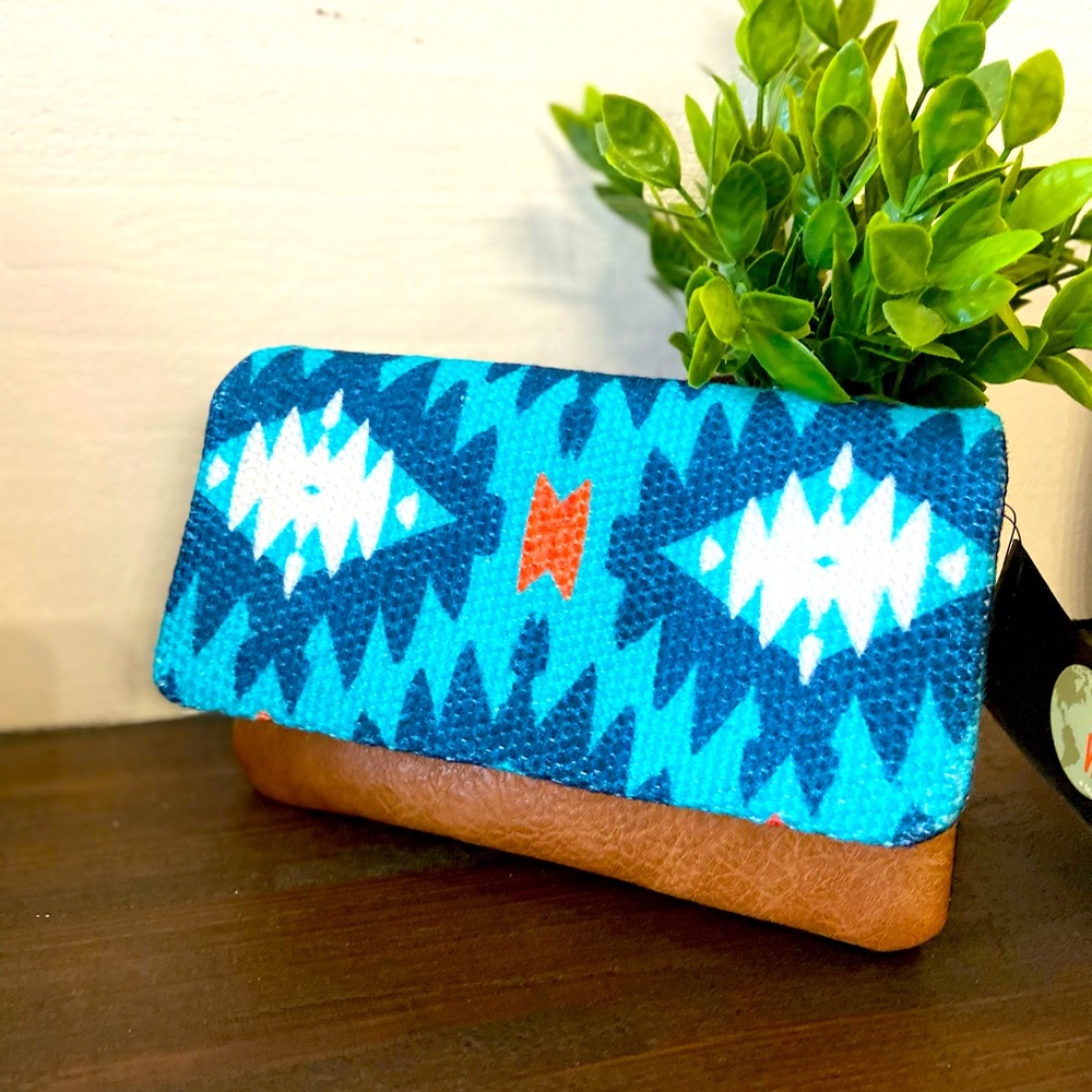 Leather and canvas crossbody